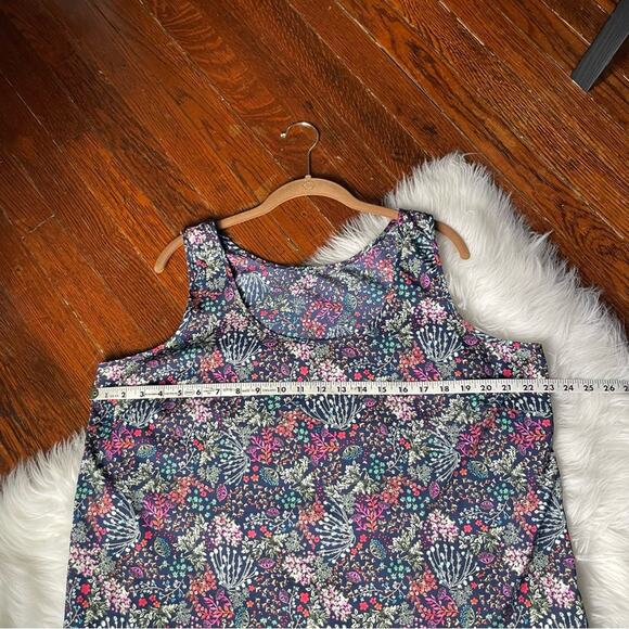 Dark Floral Tank Top Plus Size XXL - Picture 5 of 6